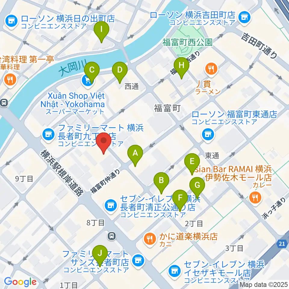 日ノ出町 試聴室その3周辺のホテル一覧地図