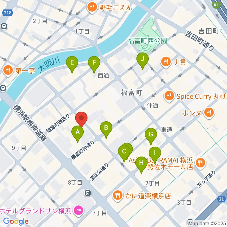 日ノ出町 試聴室その3周辺のホテル一覧地図