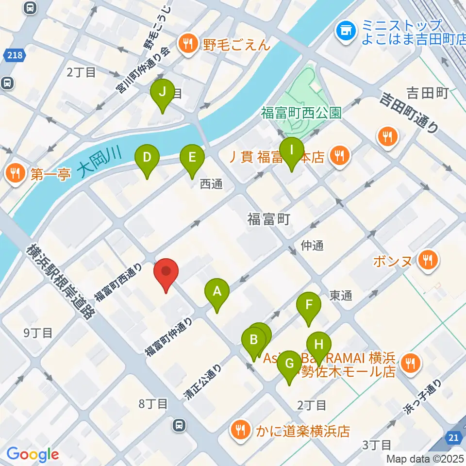 日ノ出町 試聴室その3周辺のホテル一覧地図