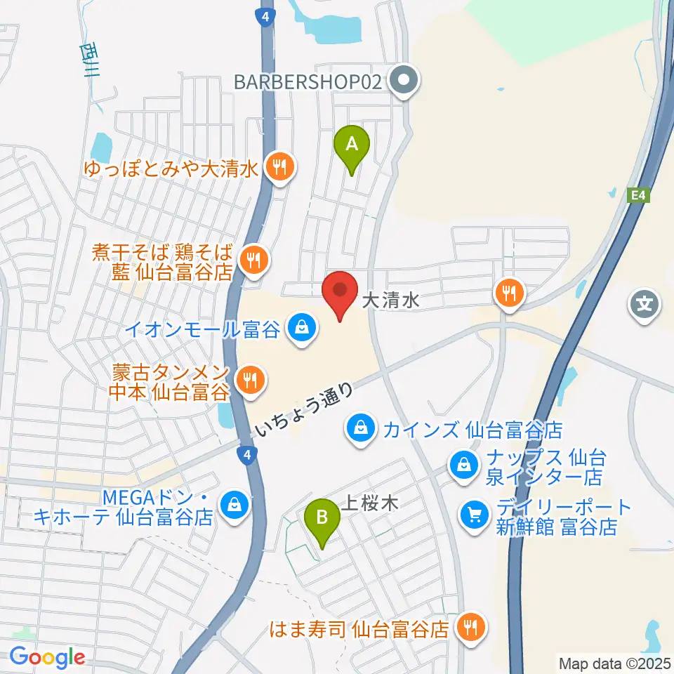 109シネマズ富谷周辺のホテル一覧地図