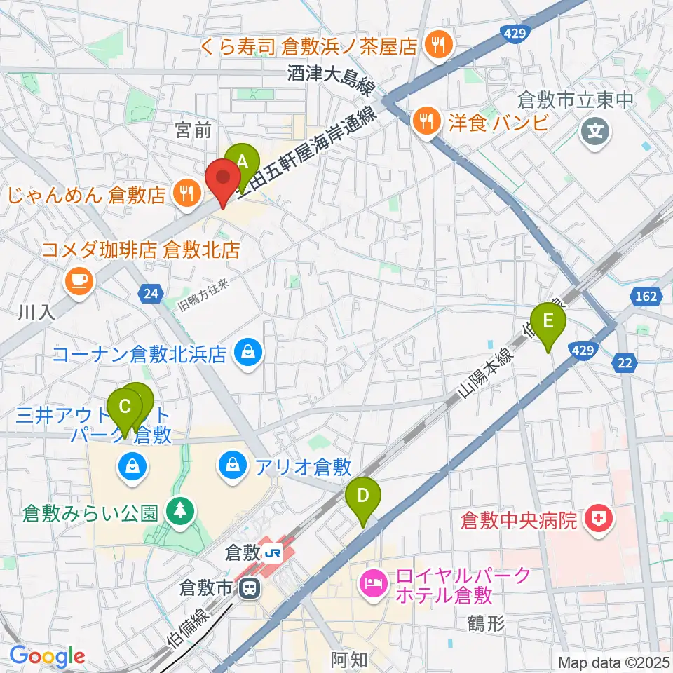 中川楽器周辺のホテル一覧地図