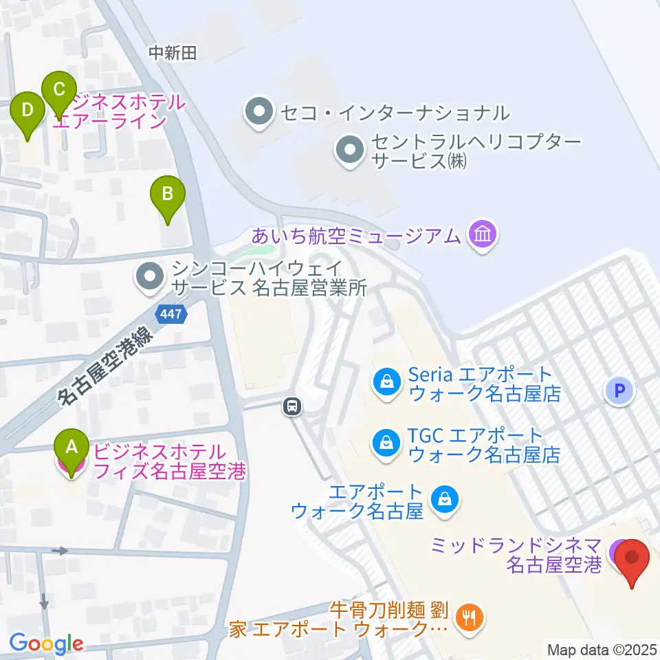 ミッドランドシネマ名古屋空港周辺のホテル一覧地図