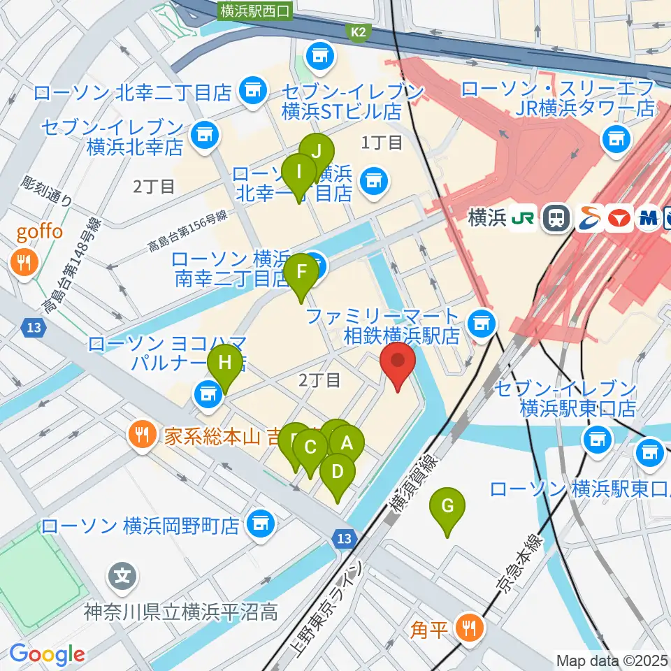 ムービル周辺のホテル一覧地図