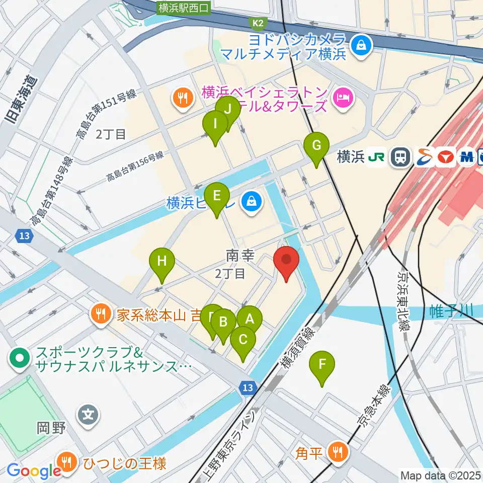 ムービル周辺のホテル一覧地図