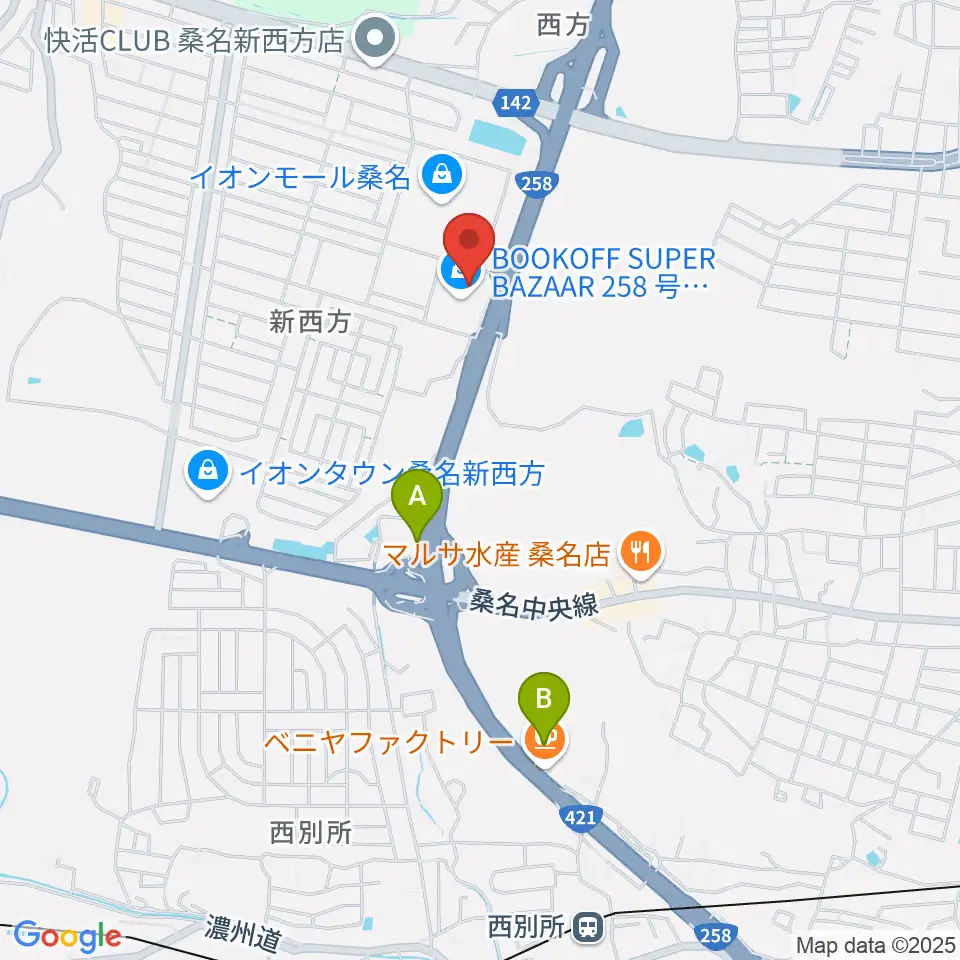 イオンシネマ桑名周辺のホテル一覧地図