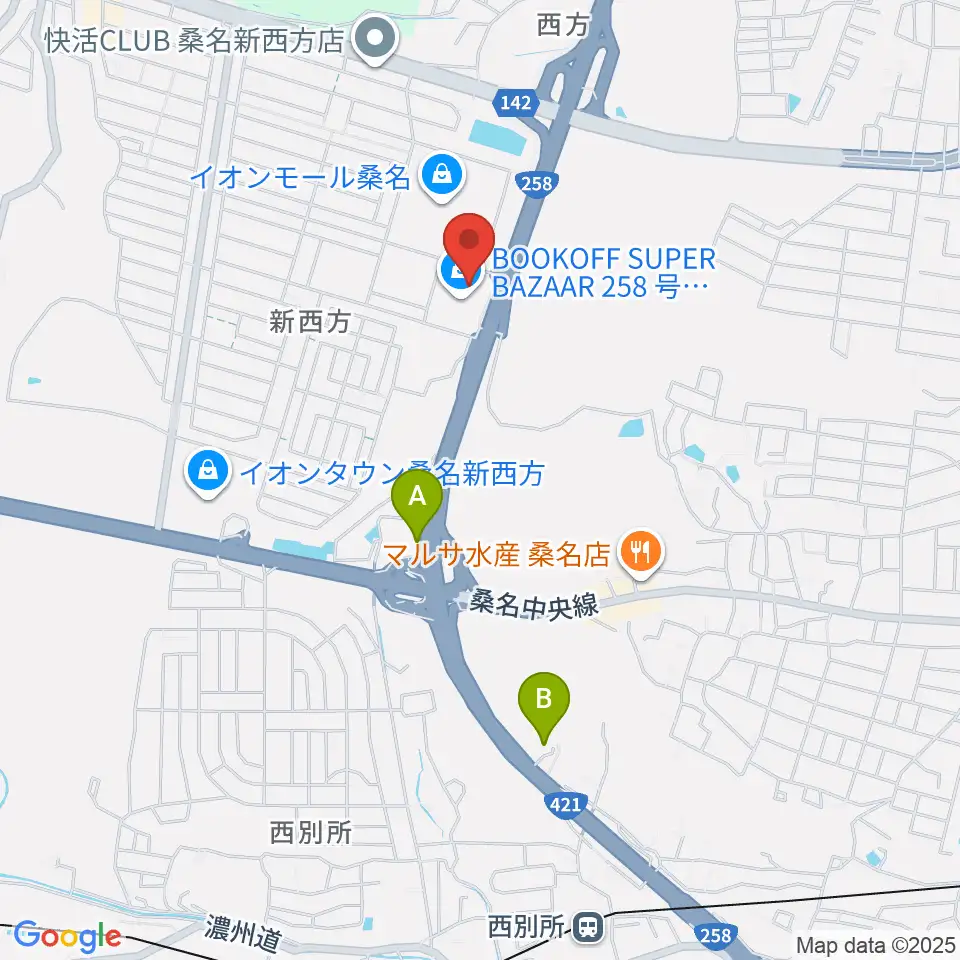 イオンシネマ桑名周辺のホテル一覧地図