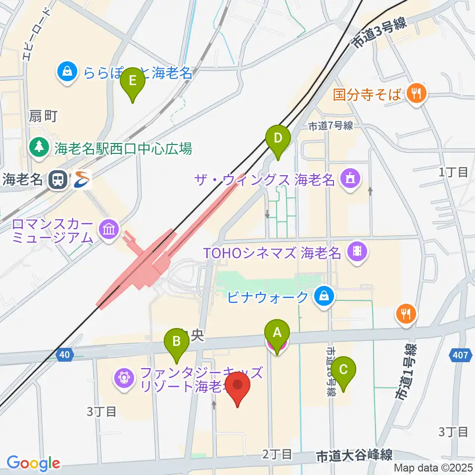 イオンシネマ海老名周辺のホテル一覧地図