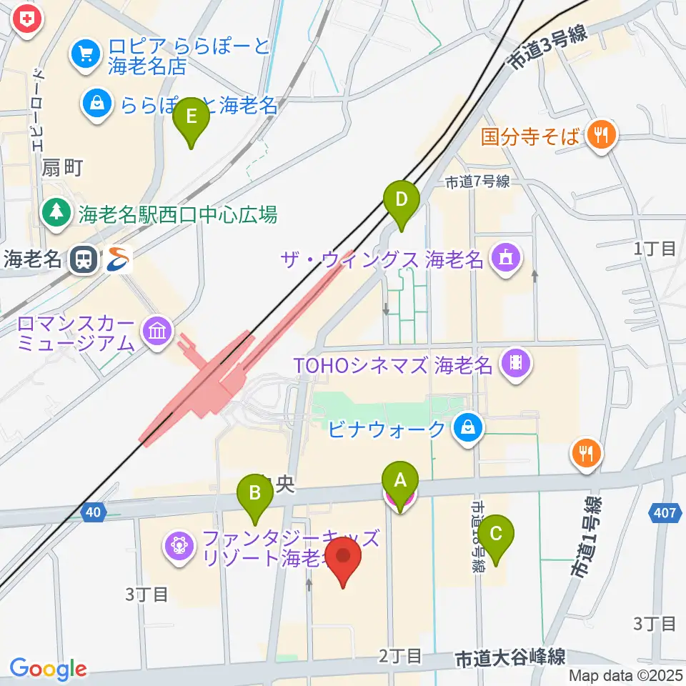イオンシネマ海老名周辺のホテル一覧地図