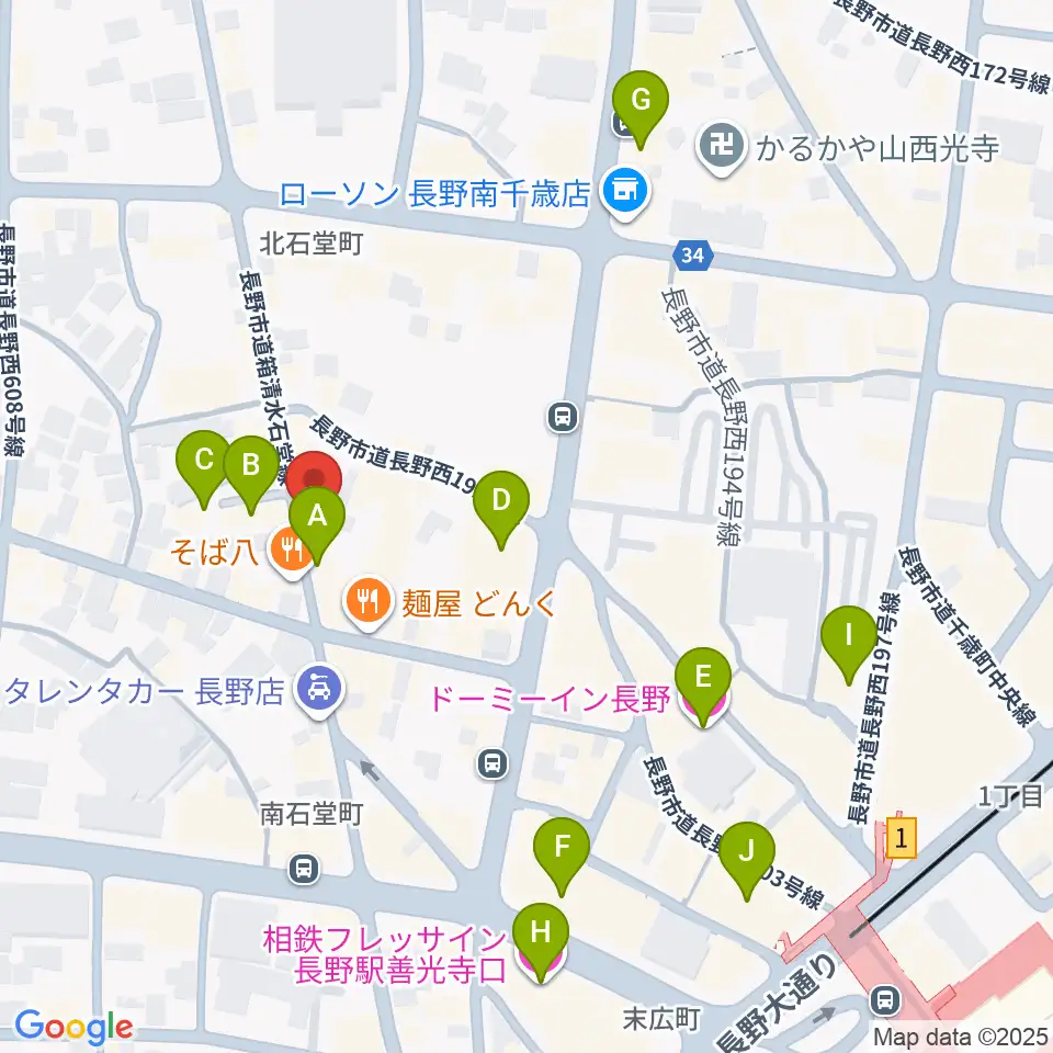 ラ・ペーニャ周辺のホテル一覧地図