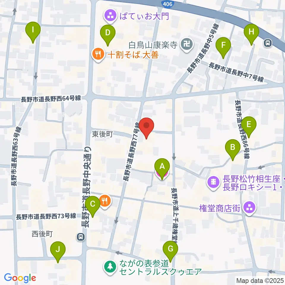 MISSTONES周辺のホテル一覧地図