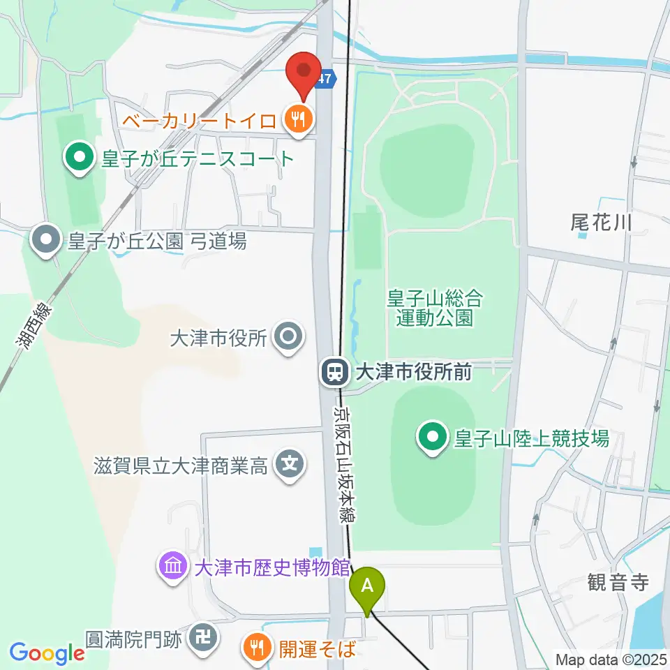FMおおつ周辺のホテル一覧地図