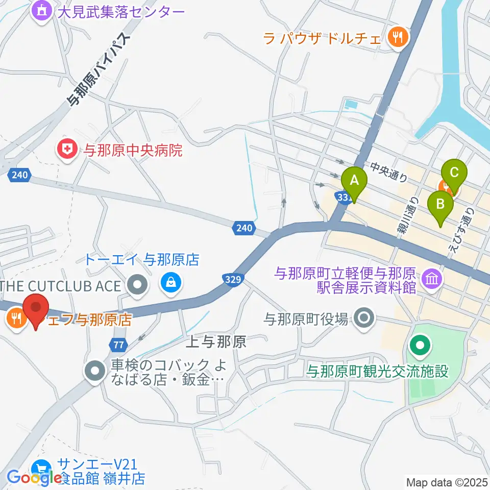 FMよなばる周辺のホテル一覧地図