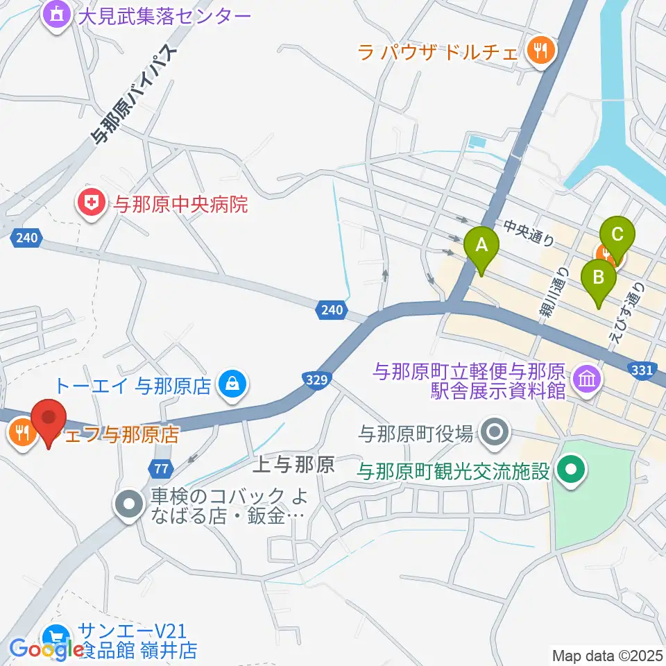 FMよなばる周辺のホテル一覧地図