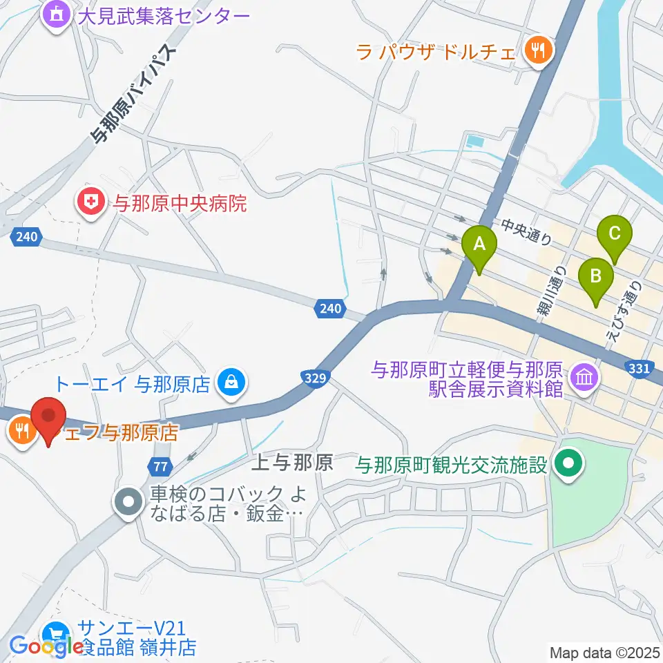 FMよなばる周辺のホテル一覧地図