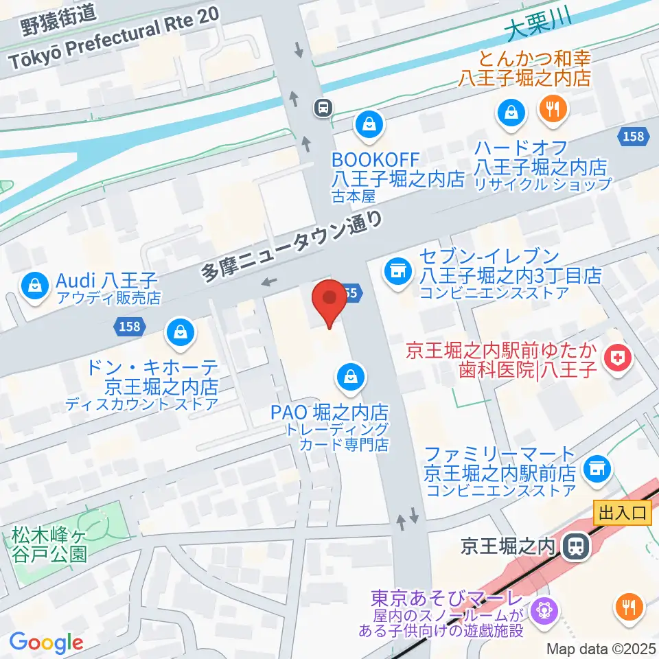 京王堀之内time tokyo周辺のホテル一覧地図