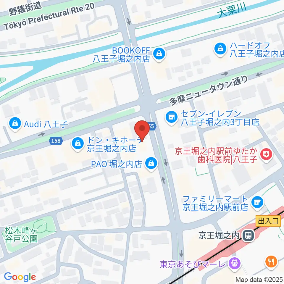 京王堀之内time tokyo周辺のホテル一覧地図