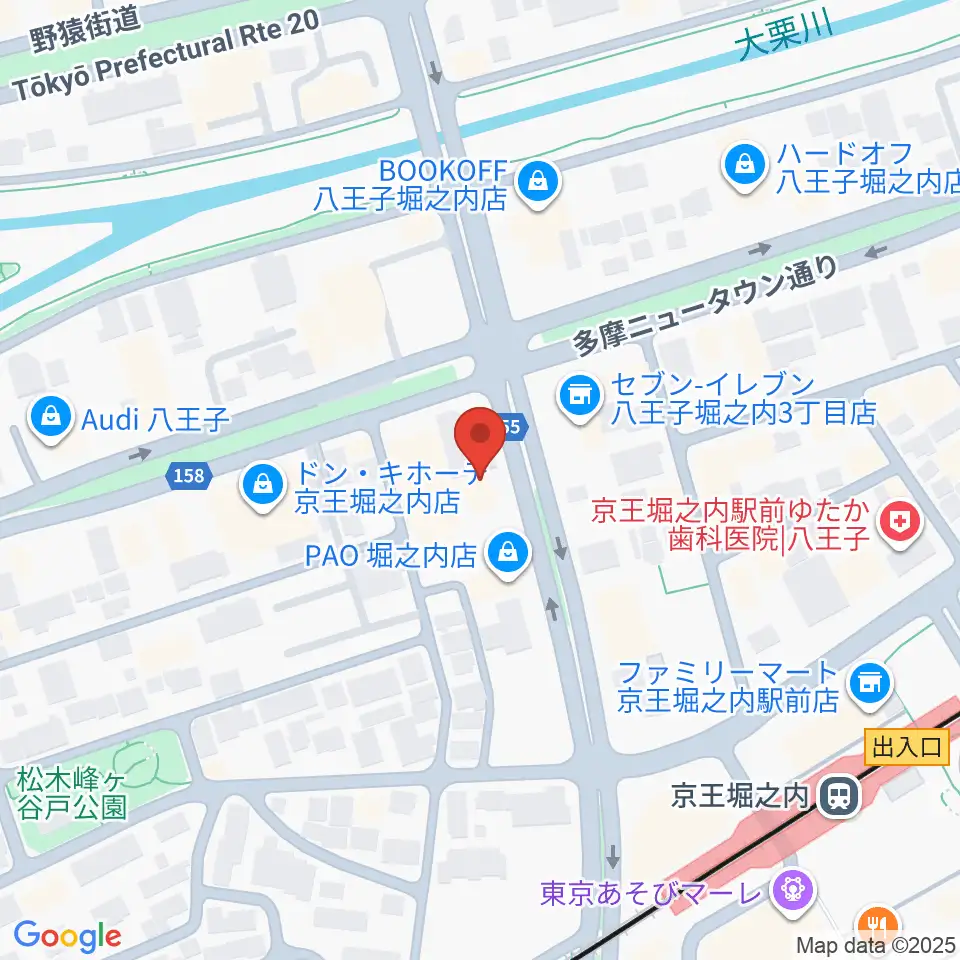 京王堀之内time tokyo周辺のホテル一覧地図
