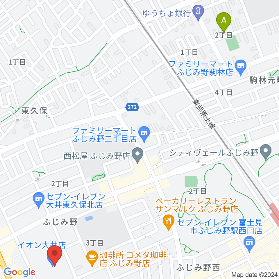 イオンシネマ大井周辺のホテル一覧地図