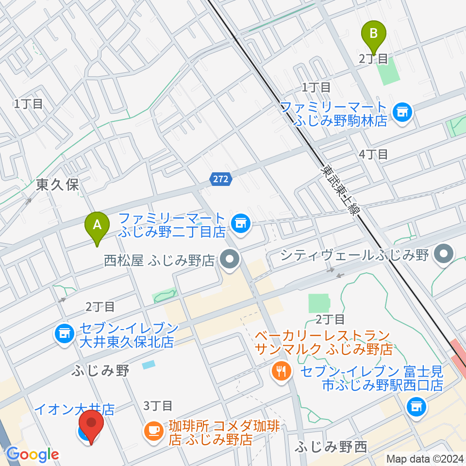 イオンシネマ大井周辺のホテル一覧地図