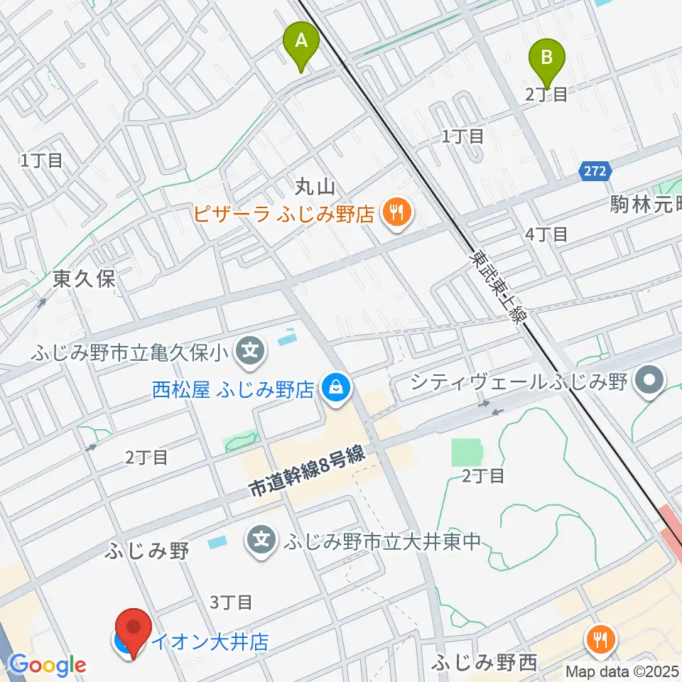 イオンシネマ大井周辺のホテル一覧地図