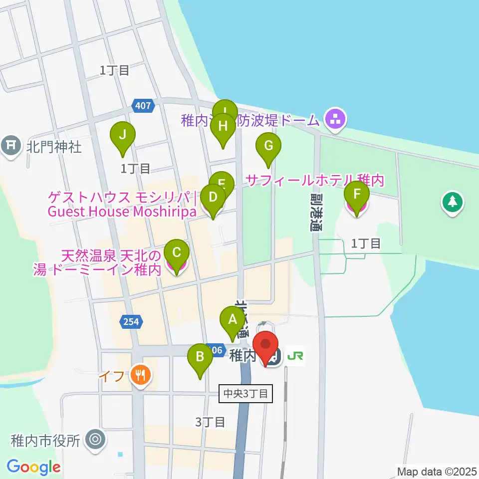 T・ジョイ稚内周辺のホテル一覧地図