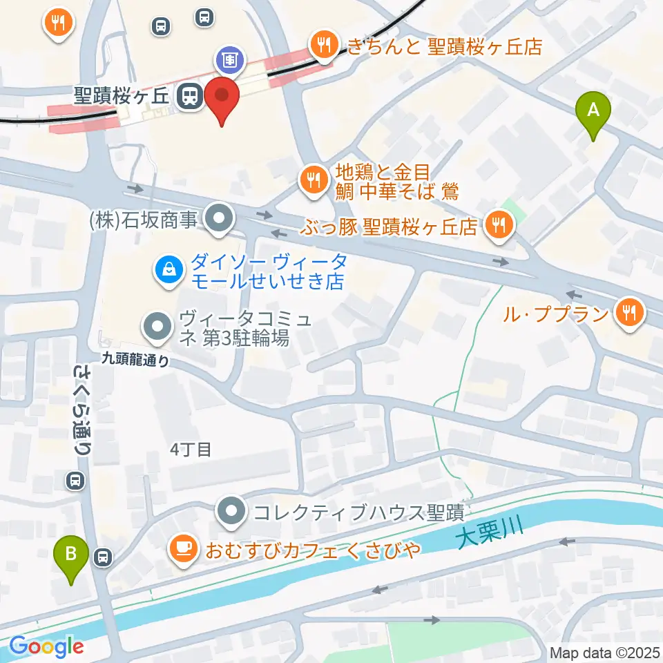 せいせきアウラホール周辺のホテル一覧地図