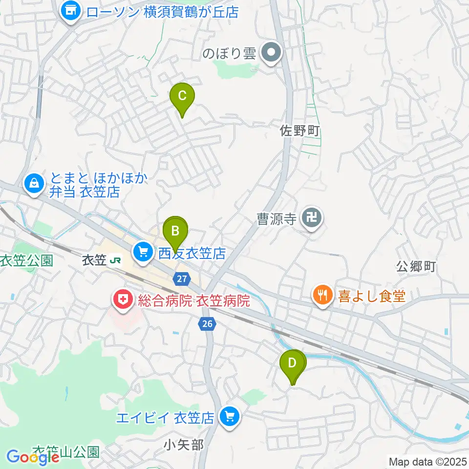 スタジオバックビート周辺のホテル一覧地図