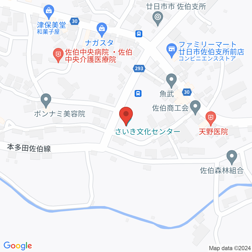 廿日市市さいき文化ホール周辺のホテル一覧地図