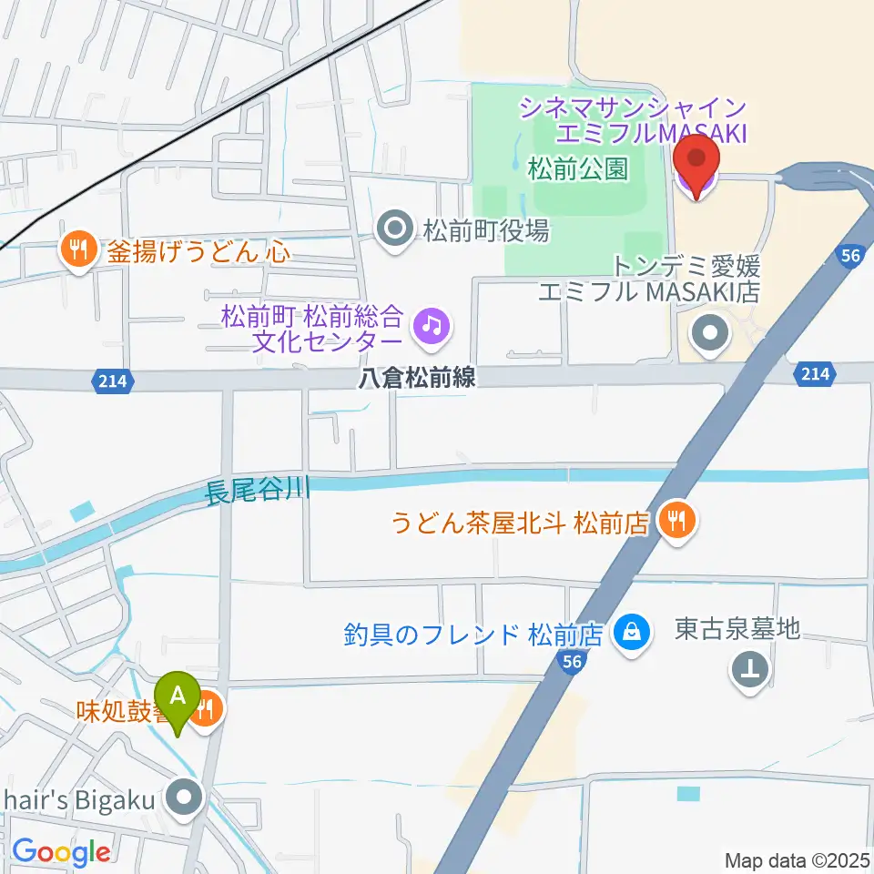 シネマサンシャインエミフルMASAKI周辺のホテル一覧地図
