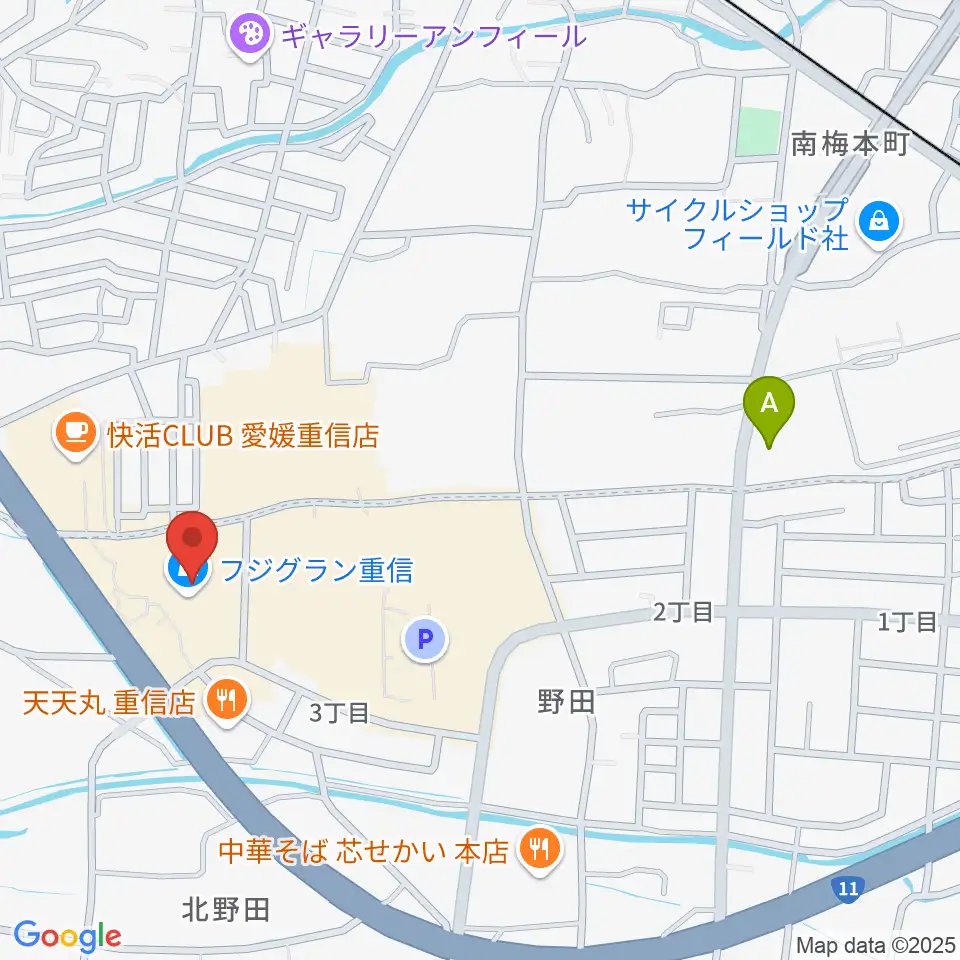 シネマサンシャイン重信周辺のホテル一覧地図