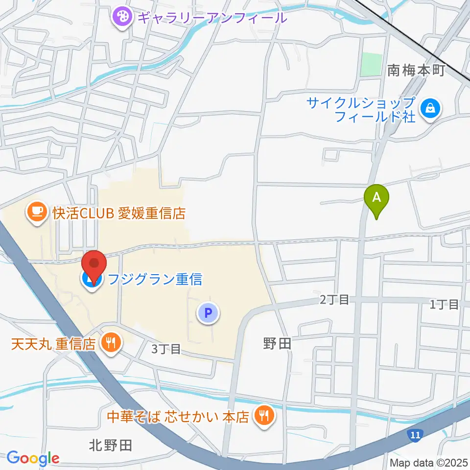 シネマサンシャイン重信周辺のホテル一覧地図