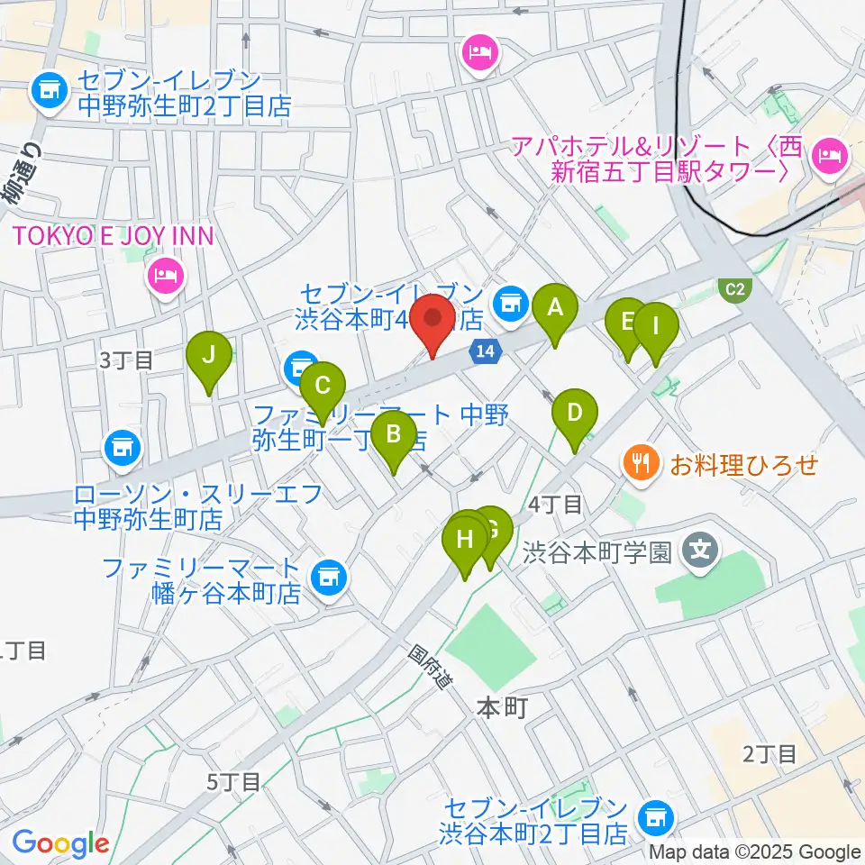 Submarine STUDIO周辺のホテル一覧地図