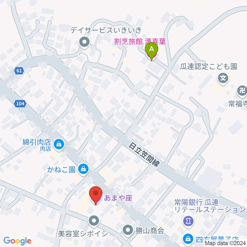 あまや座周辺のホテル一覧地図