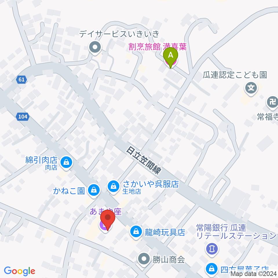 あまや座周辺のホテル一覧地図