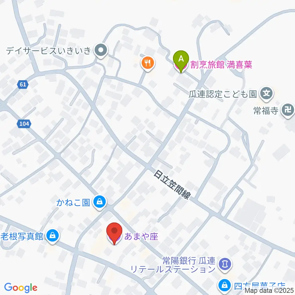 あまや座周辺のホテル一覧地図