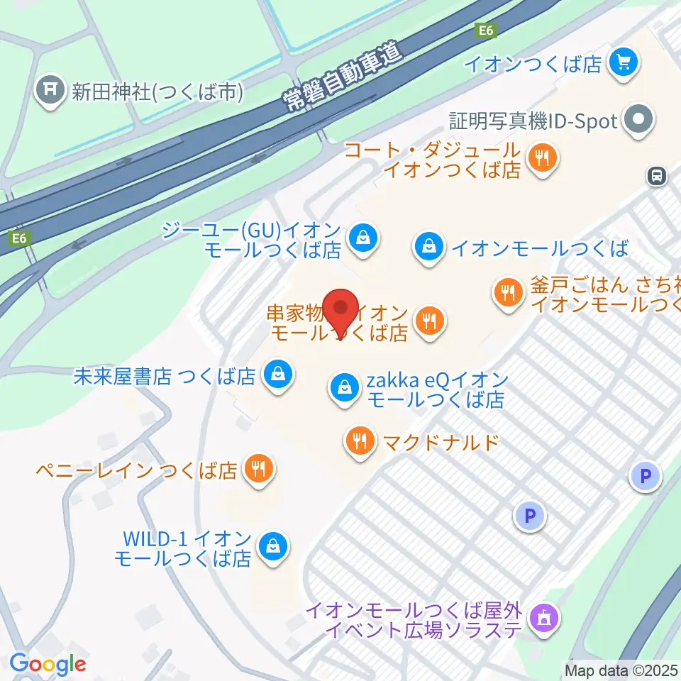 ウインズ・ユーつくば店周辺のホテル一覧地図