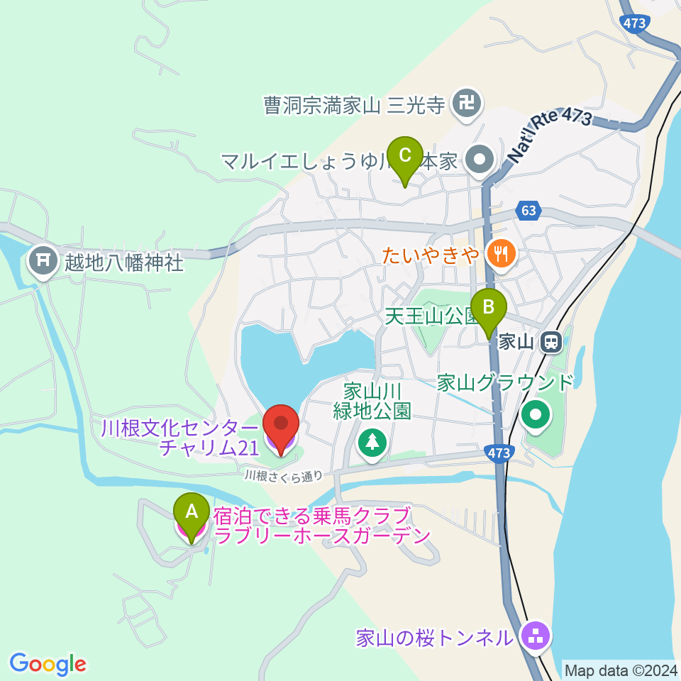 島田市川根文化センターチャリム21周辺のホテル一覧地図