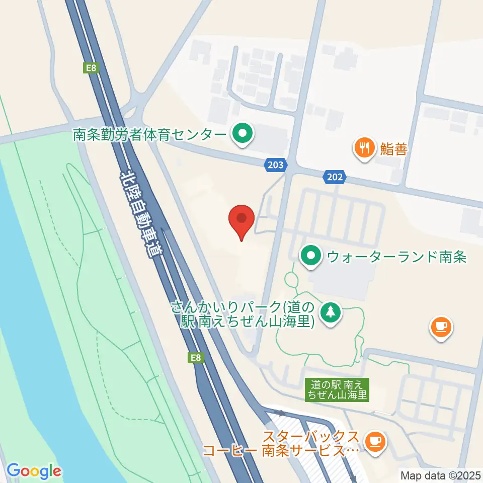 南越前文化会館周辺のホテル一覧地図