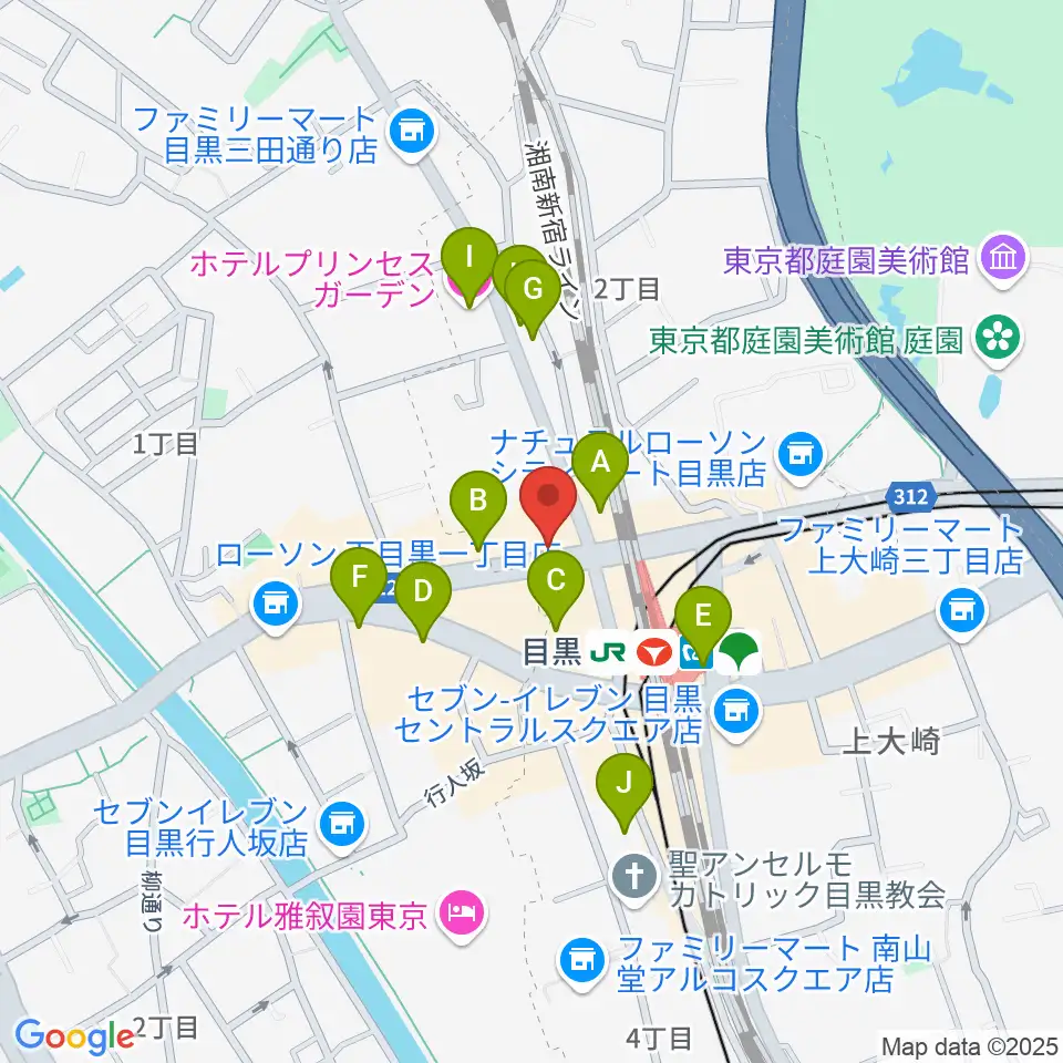 目黒シネマ周辺のホテル一覧地図