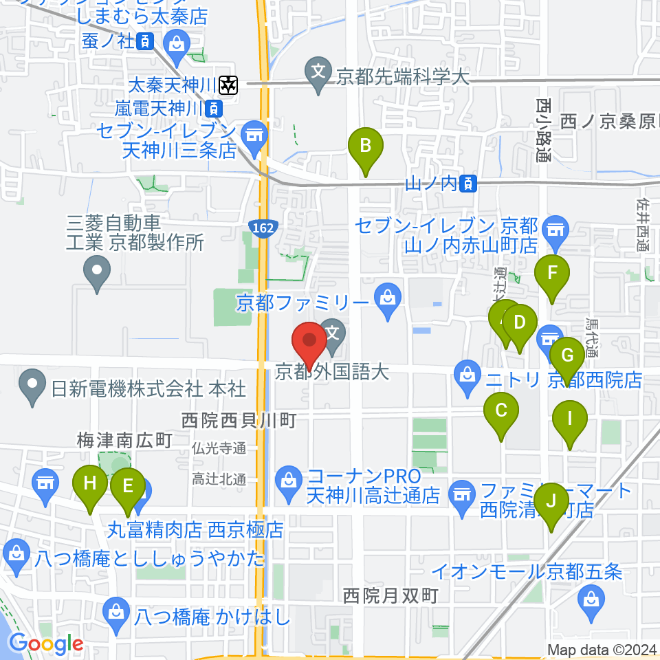 スタジオレンス周辺のホテル一覧地図