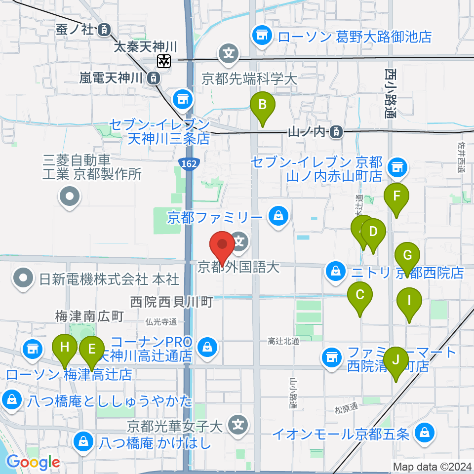 スタジオレンス周辺のホテル一覧地図