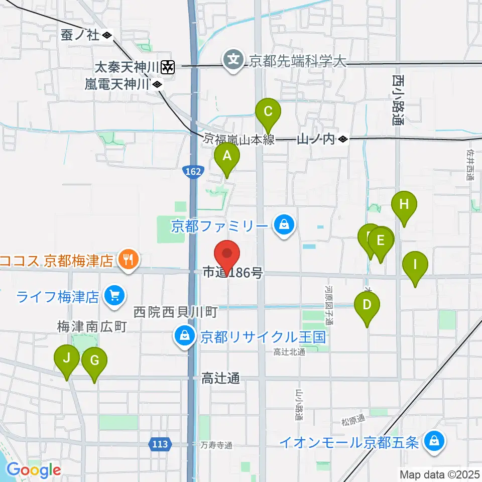 スタジオレンス周辺のホテル一覧地図