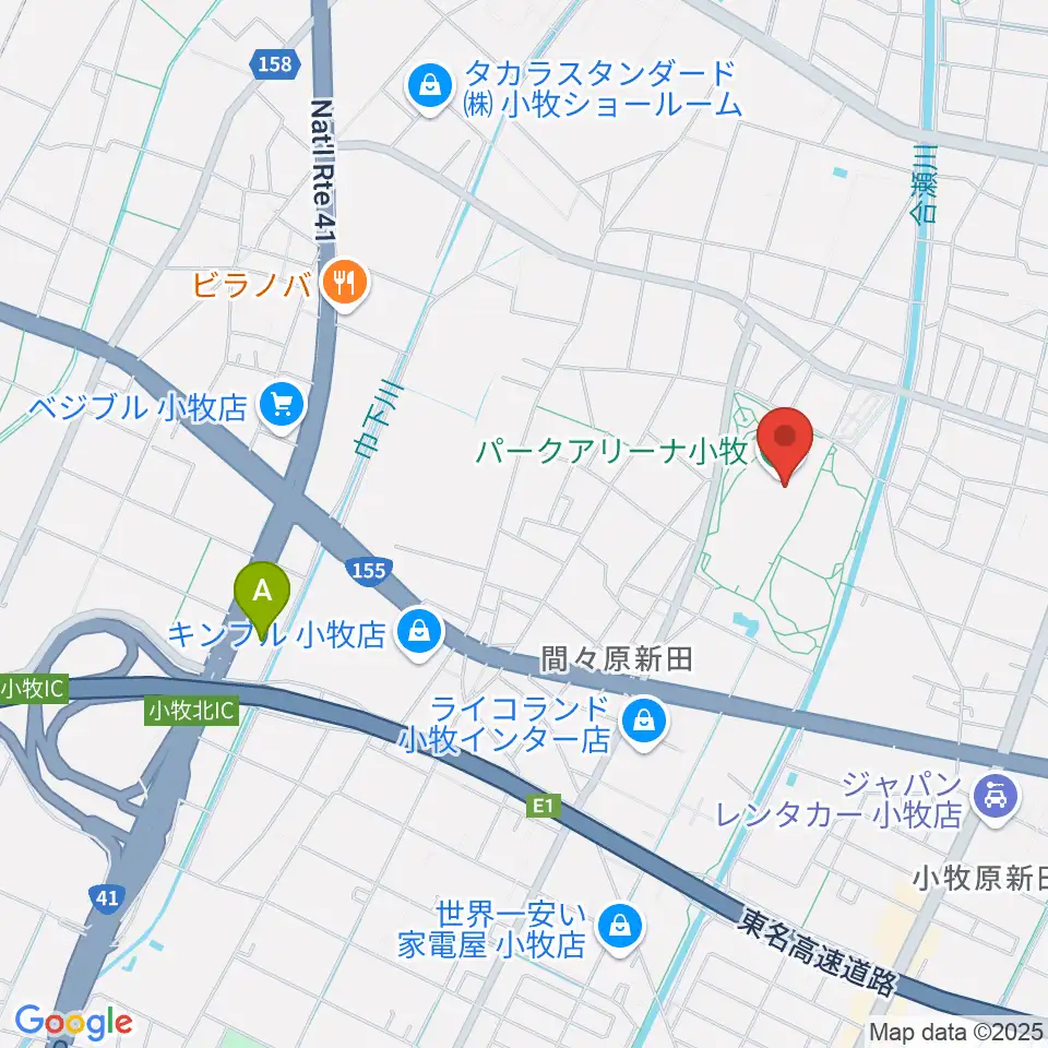 パークアリーナ小牧周辺のホテル一覧地図
