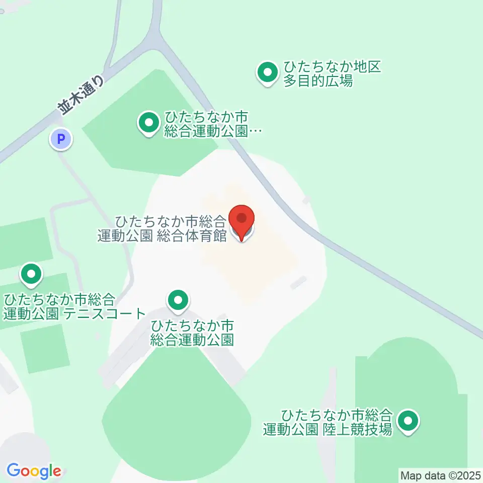 ひたちなか市総合運動公園総合体育館周辺のホテル一覧地図