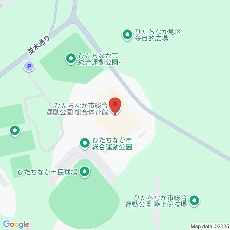 ひたちなか市総合運動公園総合体育館周辺のホテル一覧地図