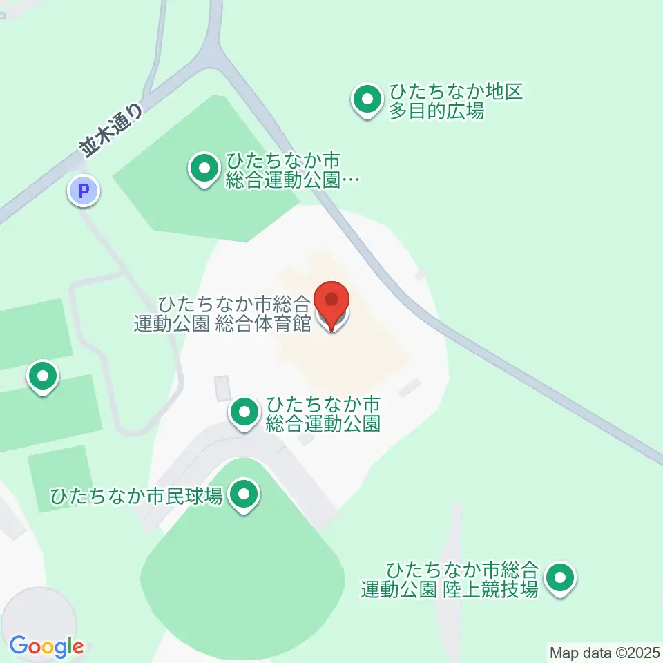 ひたちなか市総合運動公園総合体育館周辺のホテル一覧地図