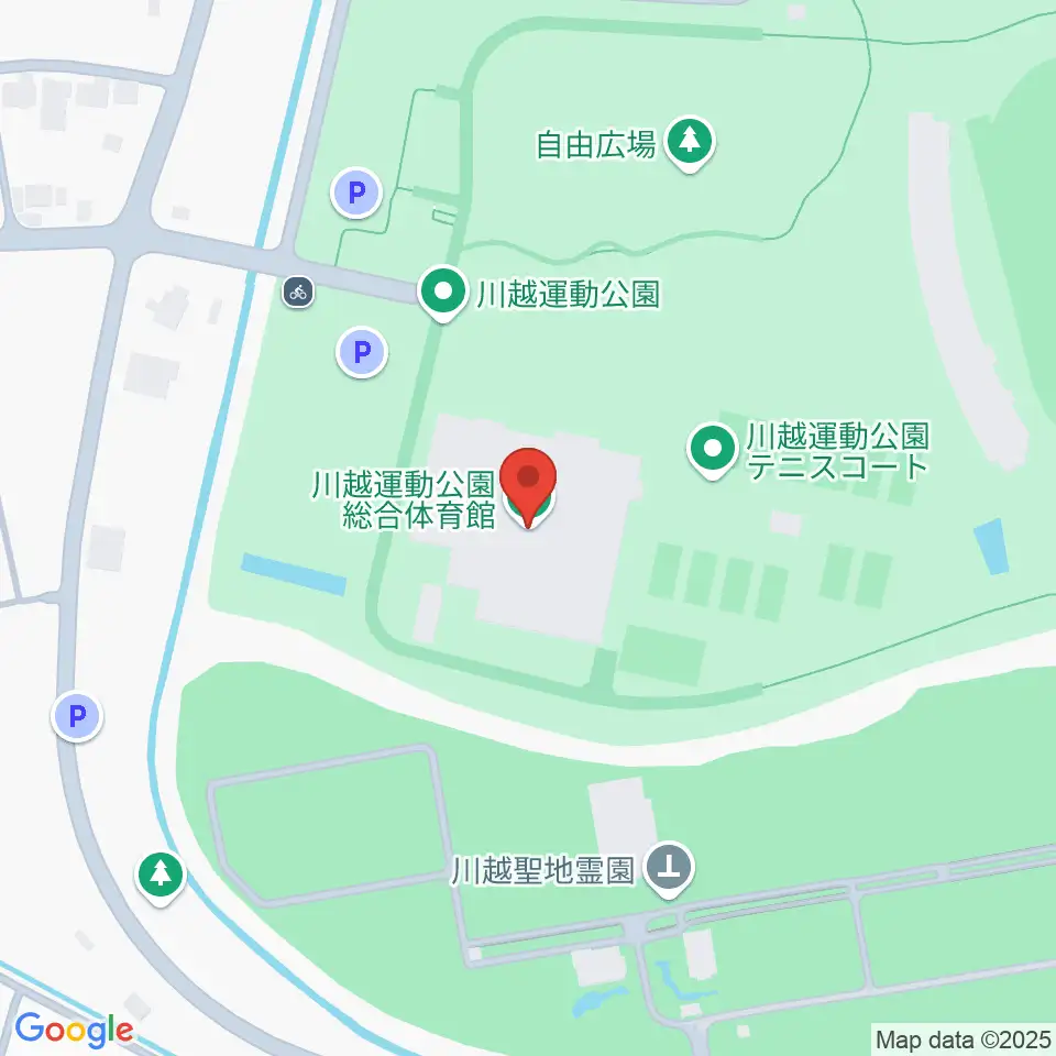 川越運動公園総合体育館周辺のホテル一覧地図