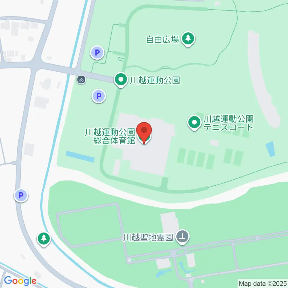 川越運動公園総合体育館周辺のホテル一覧地図