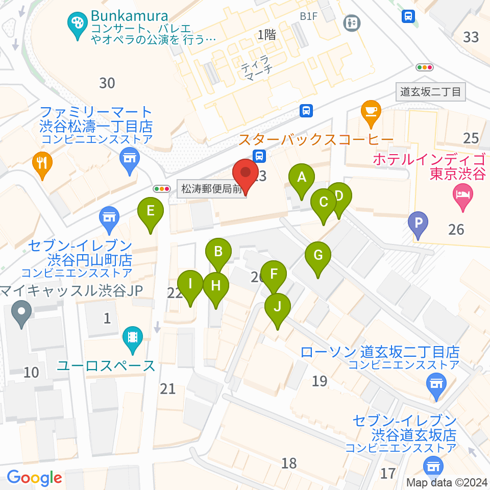 渋谷Studio Freedom周辺のホテル一覧地図