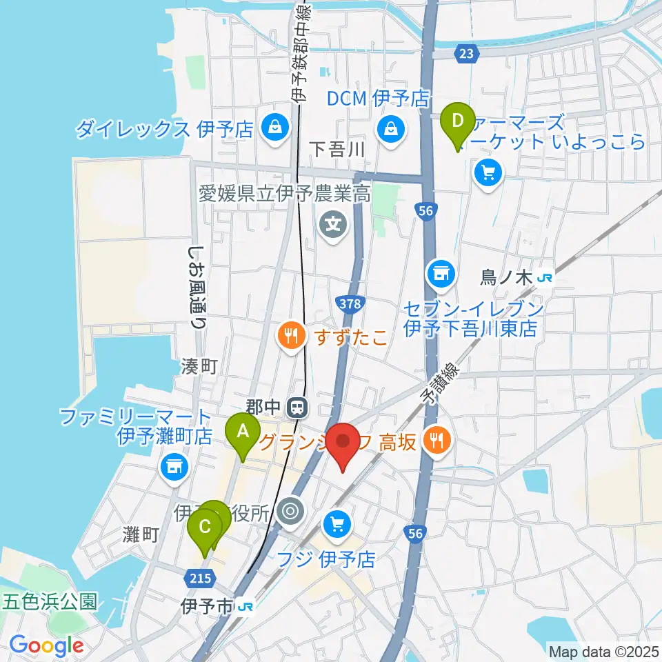 IYO夢みらい館周辺のホテル一覧地図